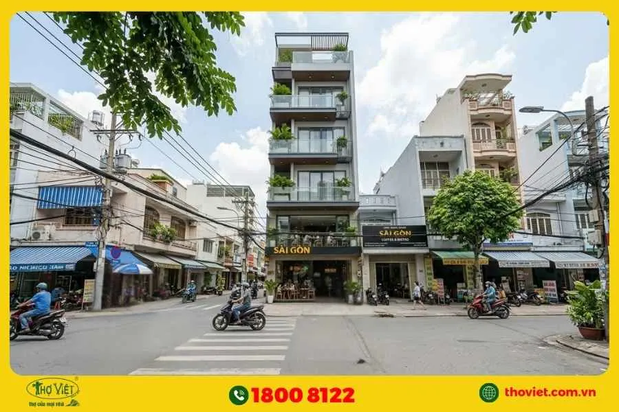 Mẫu nhà phố 7 tầng kết hợp kinh doanh