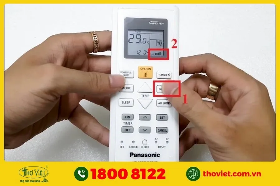 Tùy chỉnh tốc độ quạt với FAN SPEED