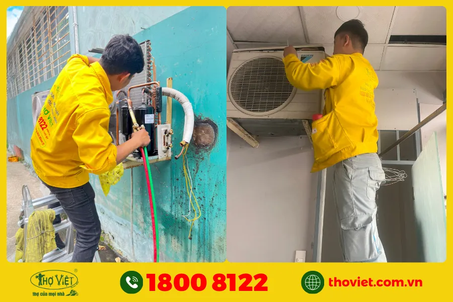 Quy trình vệ sinh máy lạnh của Thợ Việt