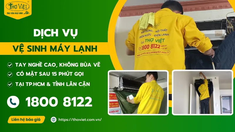 Dịch vụ vệ sinh máy lạnh uy tín tại TP.HCM