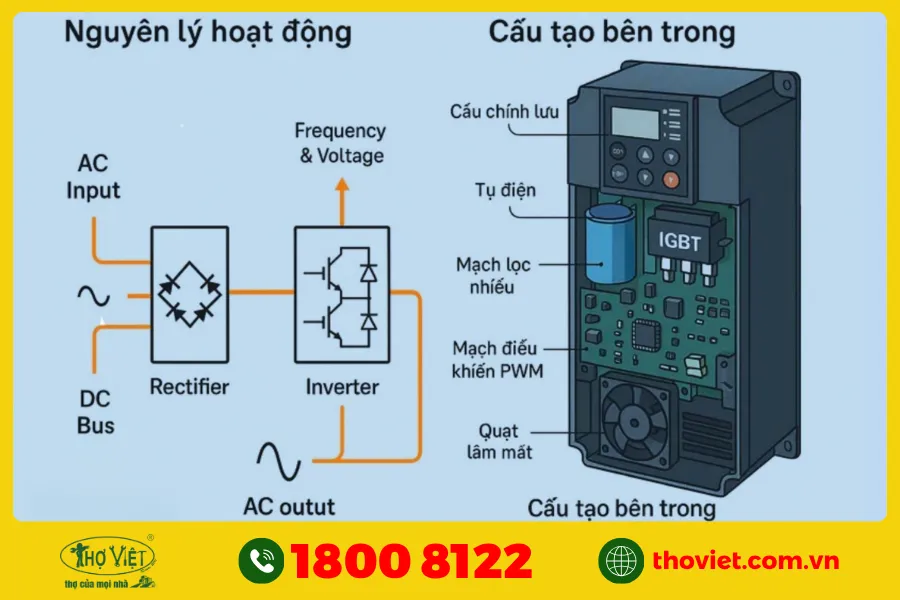 Sơ đồ đấu biến tần