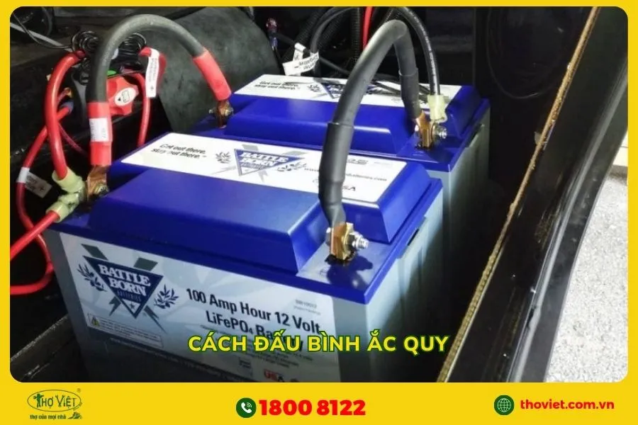 Cách đấu bình ắc quy