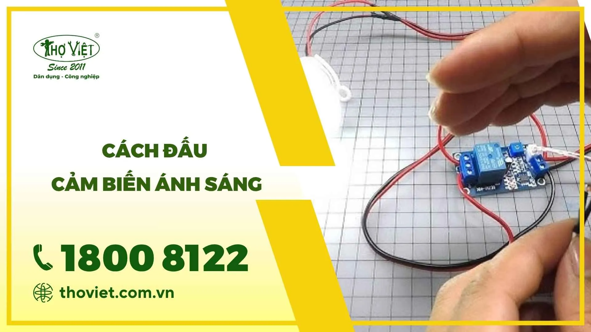 Cách đấu cảm biến ánh sáng