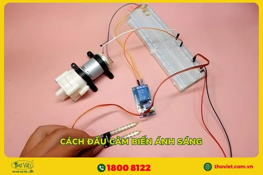 Cách đấu cảm biến ánh sáng
