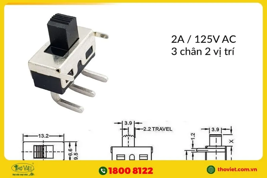 Đấu công tắc 3 chân 2 vị trí