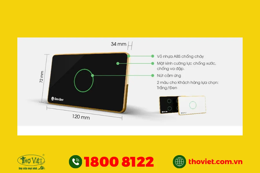 Cấu tạo của công tắc cảm ứng