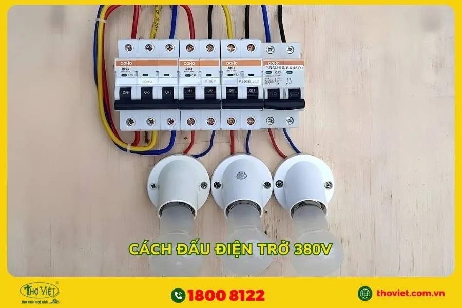 Cách đấu điện trở 380v
