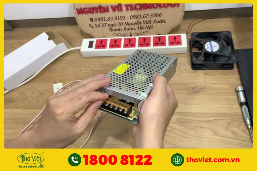 Cách đấu nguồn tổ ong 24V