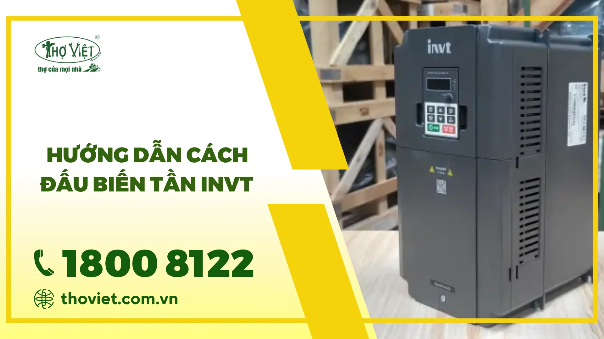 Hướng dẫn cách đấu biến tần INVT ngay tại nhà