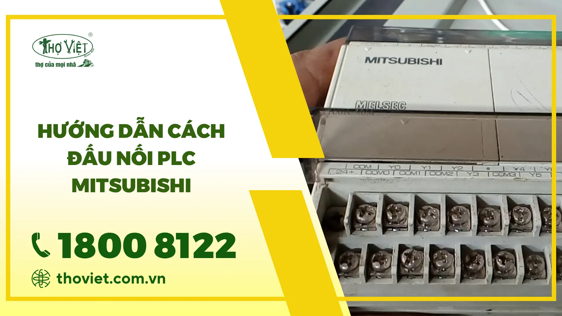 Hướng dẫn cách đấu nối PLC Mitsubishi đúng cách