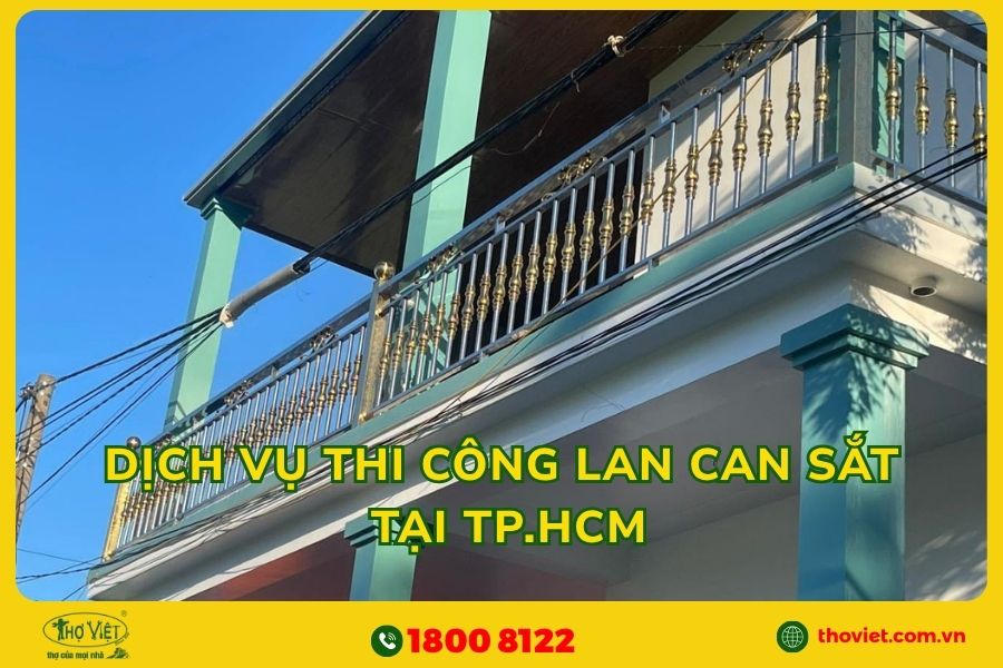 Làm lan can sắt