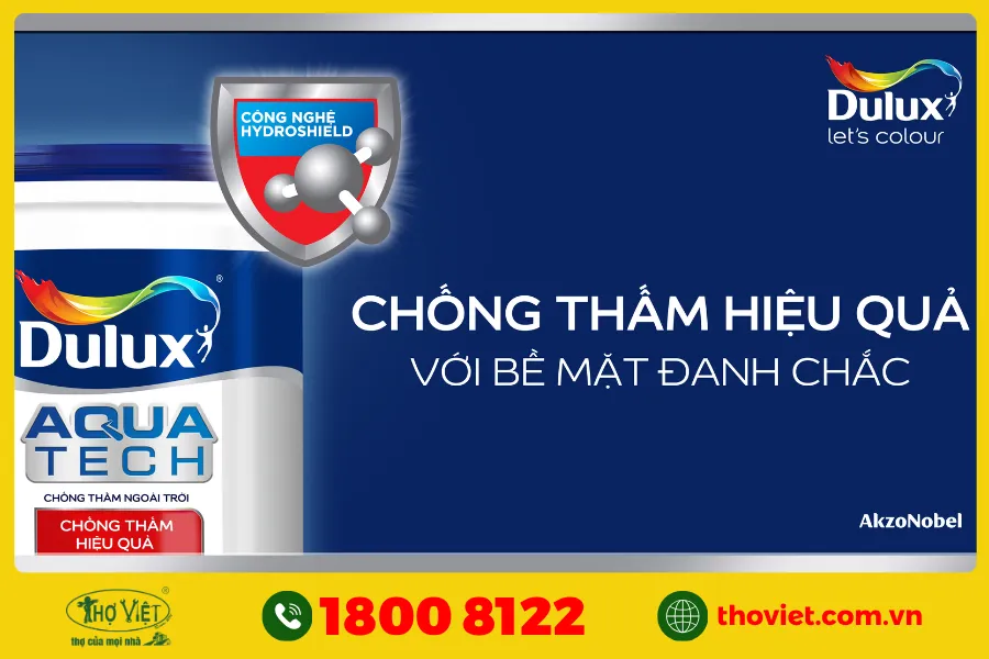 Sơn Chống thấm pha xi măng DULUX AQUATECH
