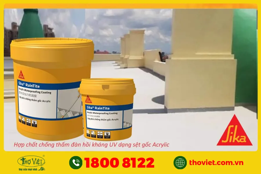 Sơn chống thấm ngoài trời Sika Raintite