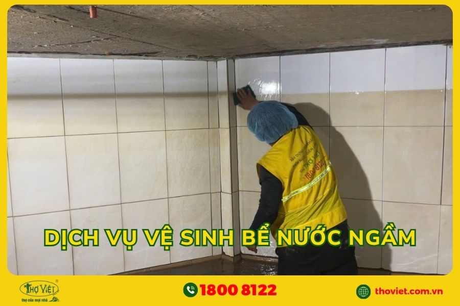 Thợ vệ sinh bể nước ngầm chuyên nghiệp