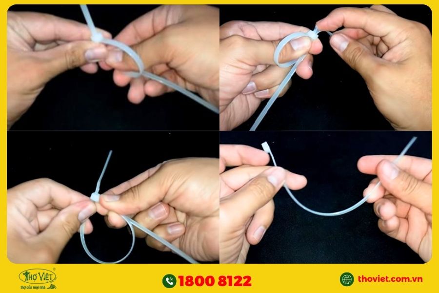 Cách sử dụng và buộc dây rút nhựa đúng kỹ thuật
