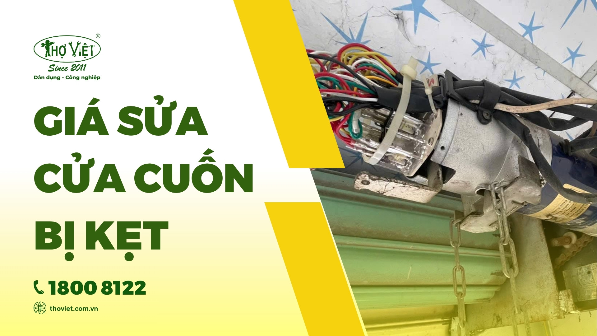 Báo giá sửa cửa cuốn bị kẹt