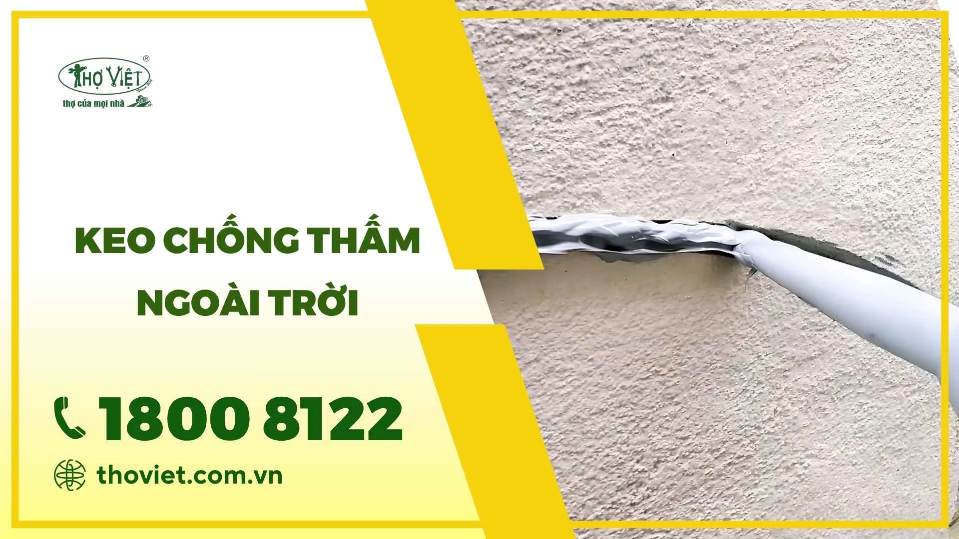 Keo chống thấm tường ngoài trời