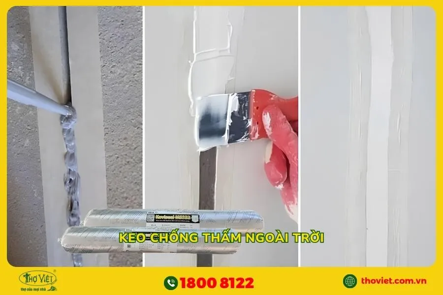 Keo chống thấm tường ngoài trời