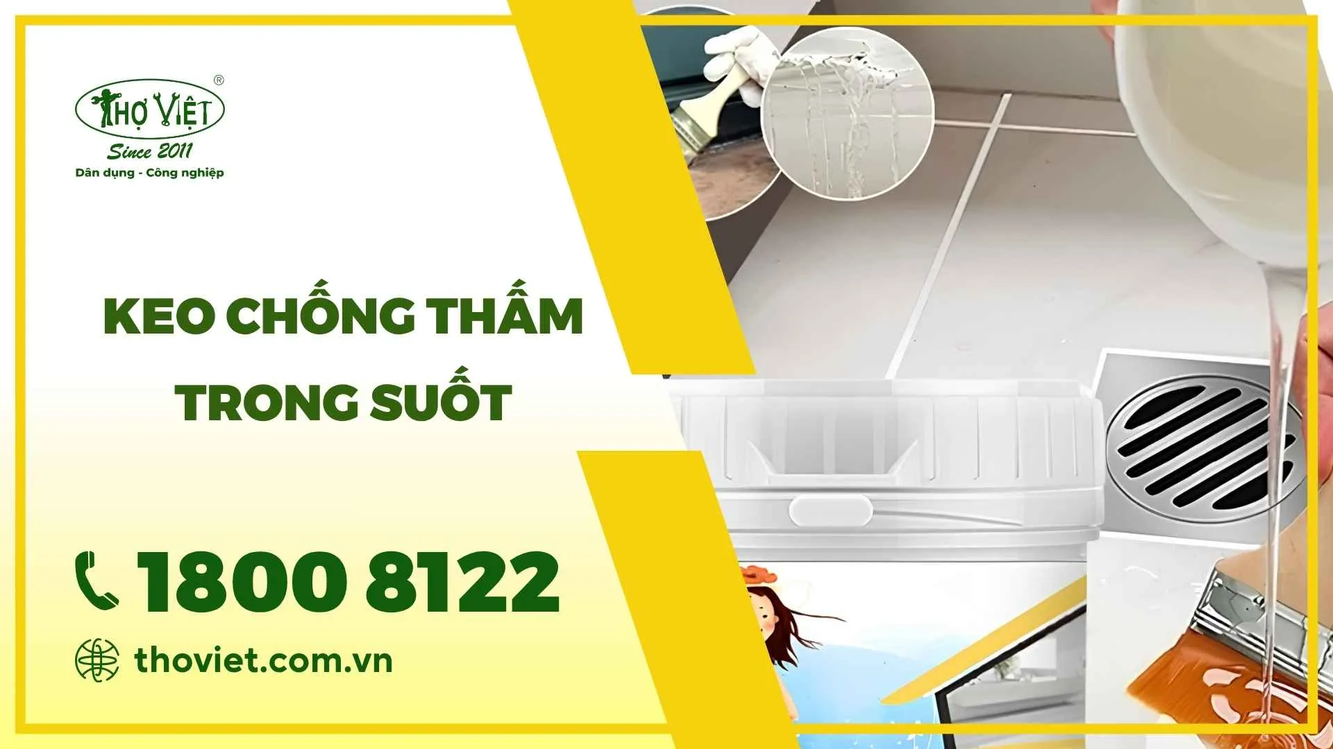 Keo chống thấm trong suốt
