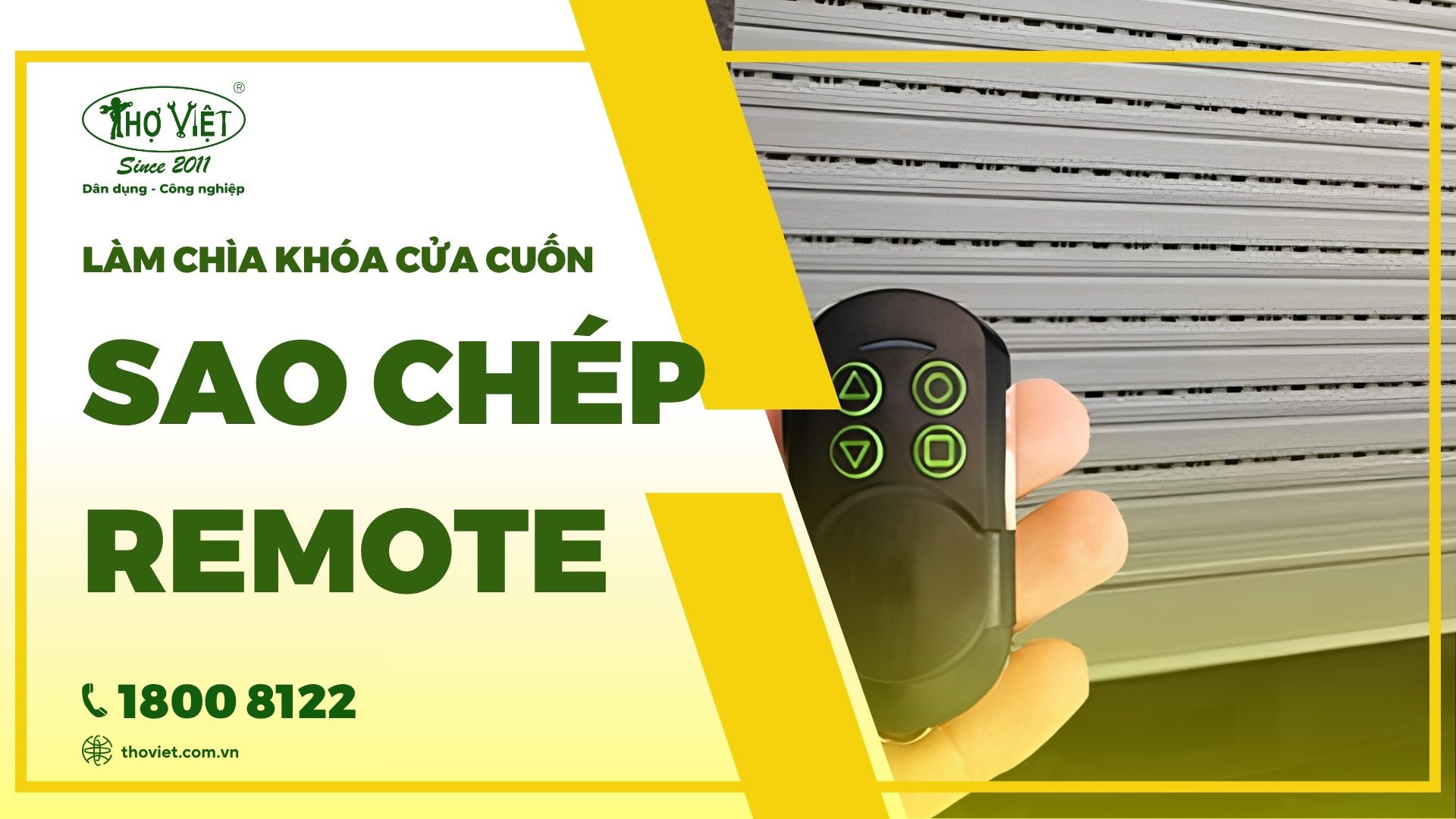 Hướng dẫn làm chìa khóa cửa cuốn sao chép remote
