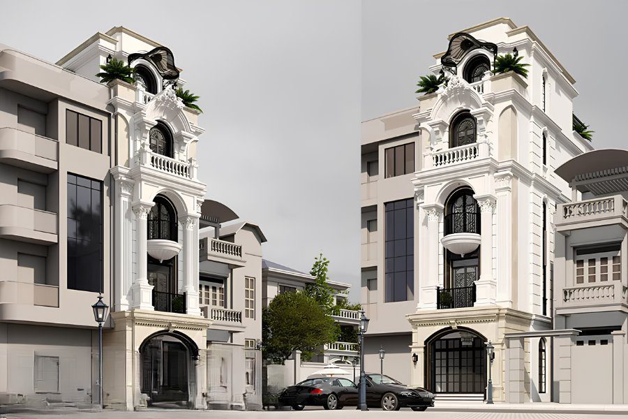Nhà phong cách thiết kế có vẻ đẹp quý phái, đẳng cấp