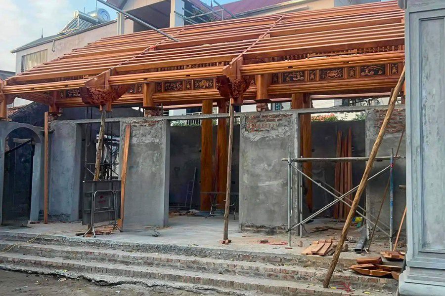 Những lưu ý khi xây nhà gỗ 3 gian