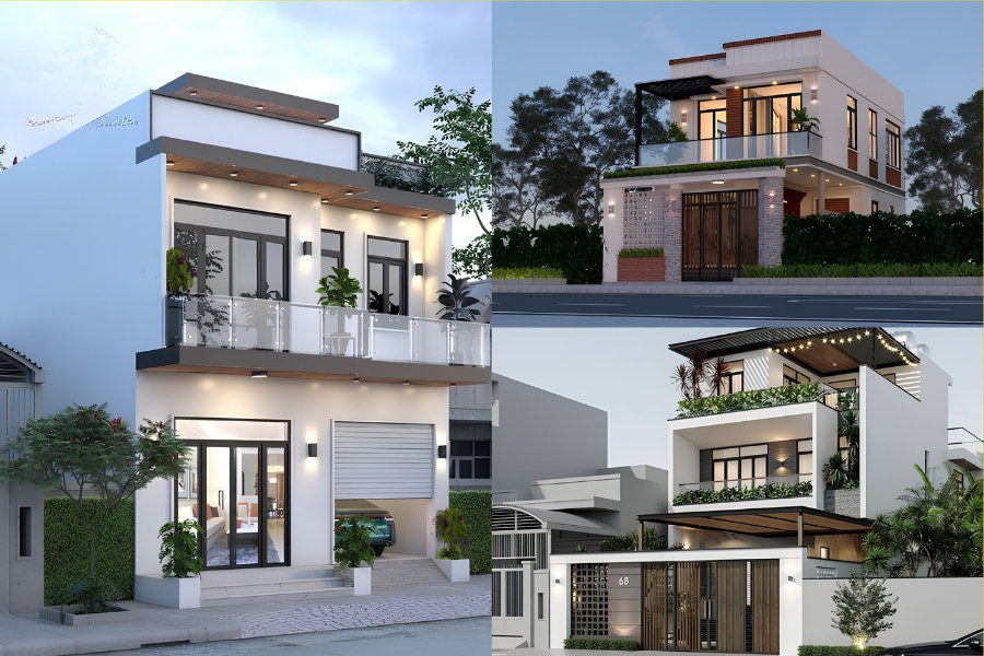 Bố trí mặt bằng công năng nhà 2 tầng mặt tiền 7m