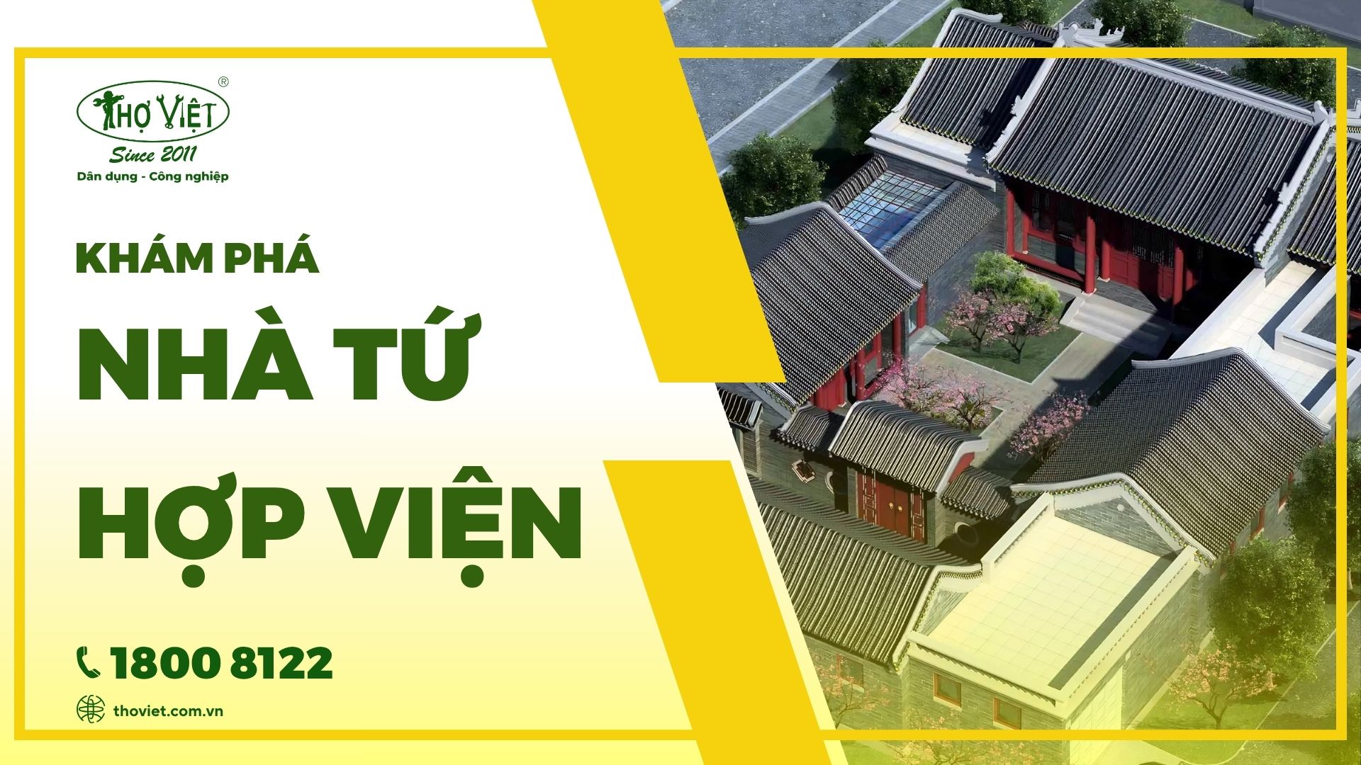 Khám phá các mẫu nhà tứ hợp viện đẹp