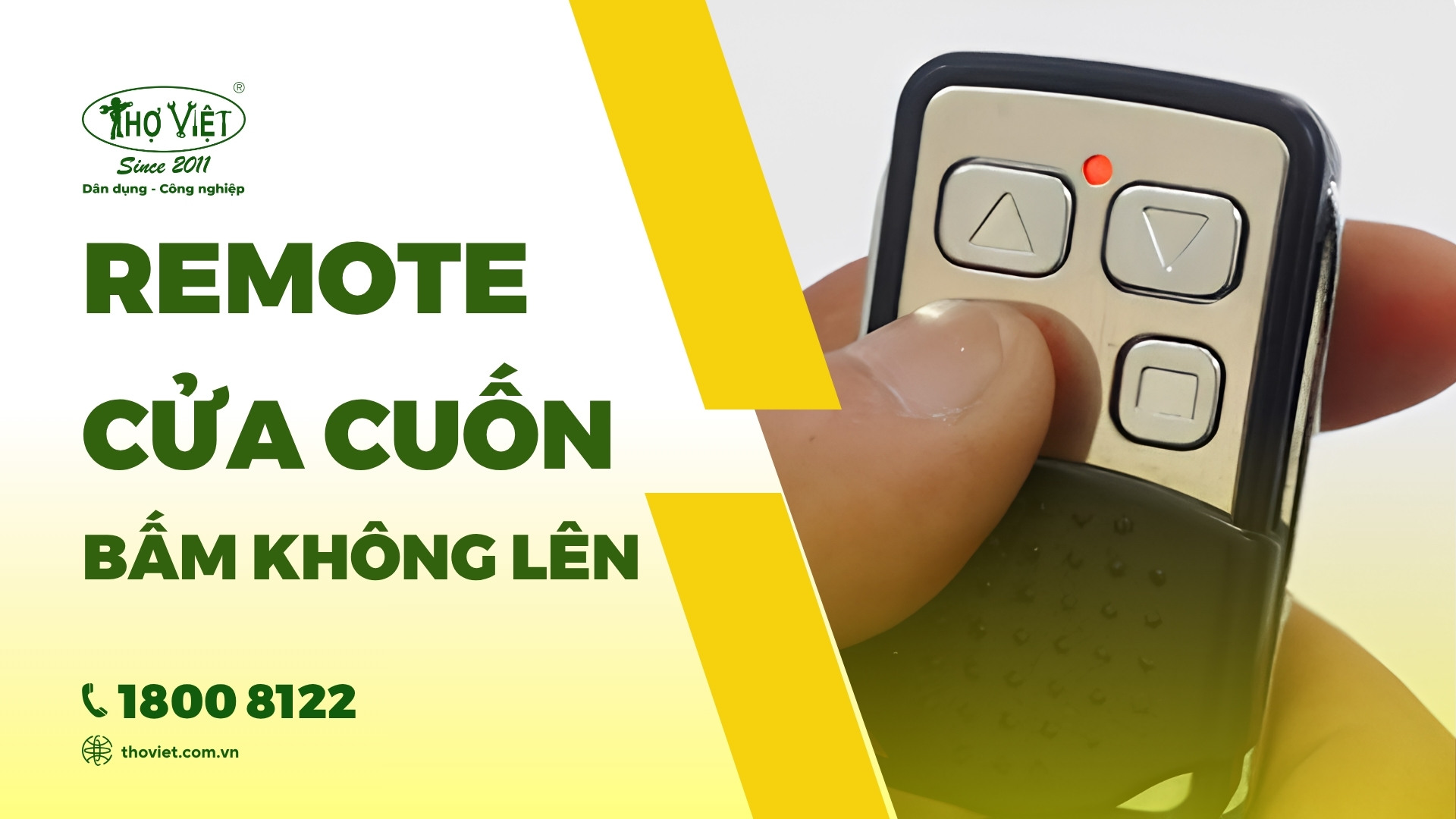 Khắc phục sửa cửa cuốn bấm không lên