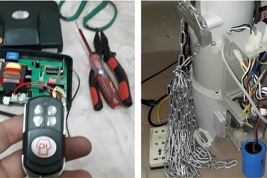Cách khắc phục cửa cuốn bấm không lên