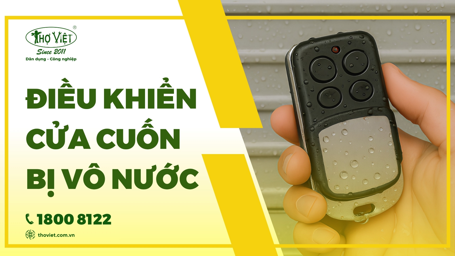 Hướng dẫn sửa remote cửa cuốn bị vô nước