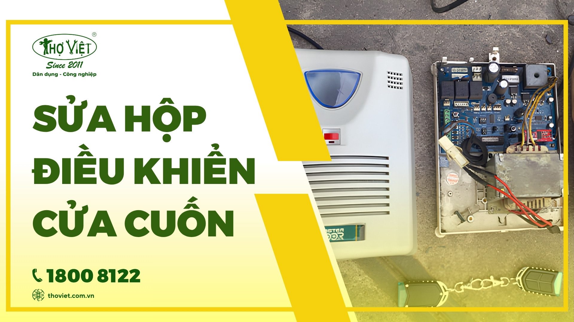 Sửa hộp điều khiển cửa cuốn giá rẻ