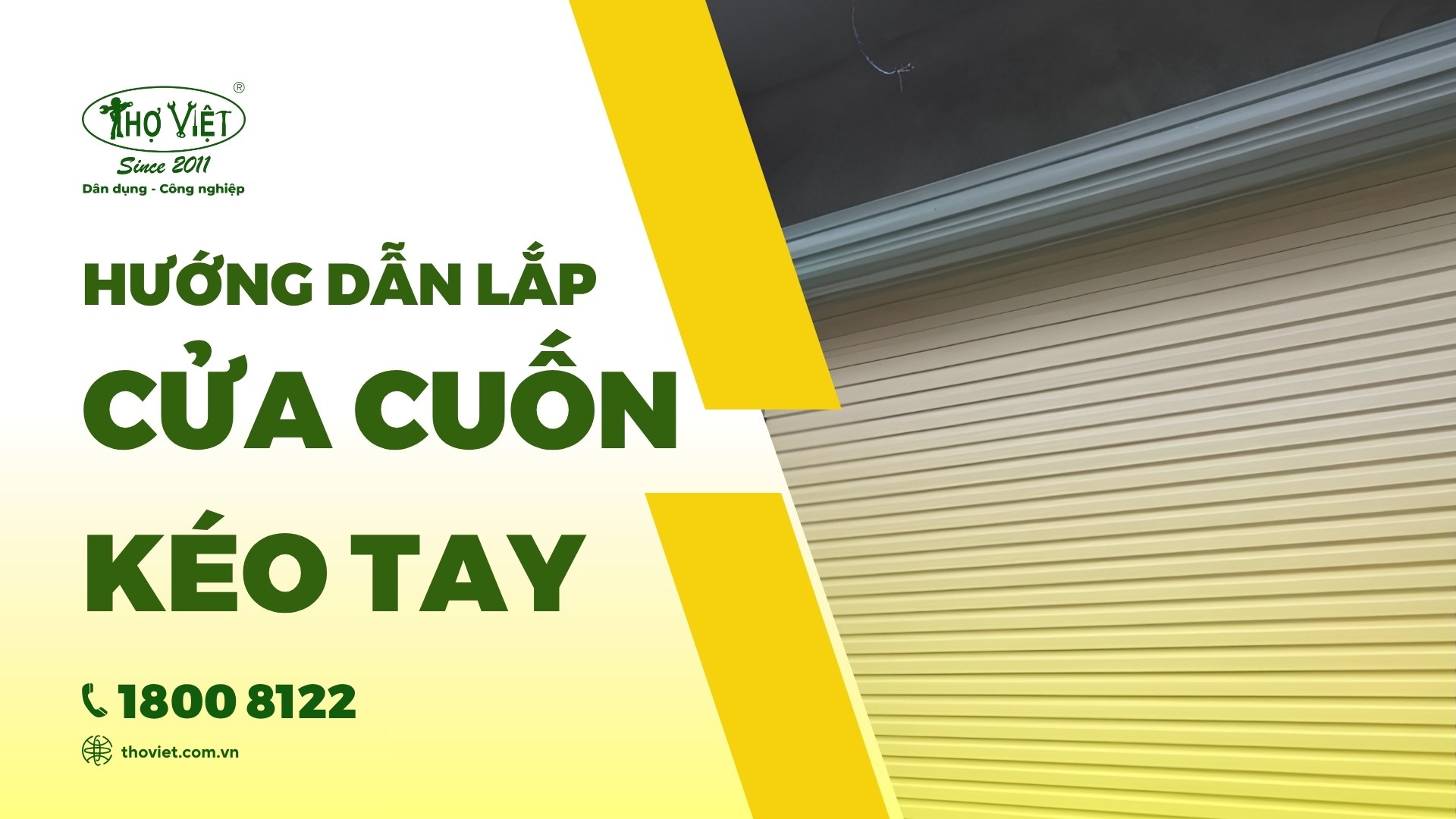 Cách lắp cửa cuốn kéo tay đúng kỹ thuật