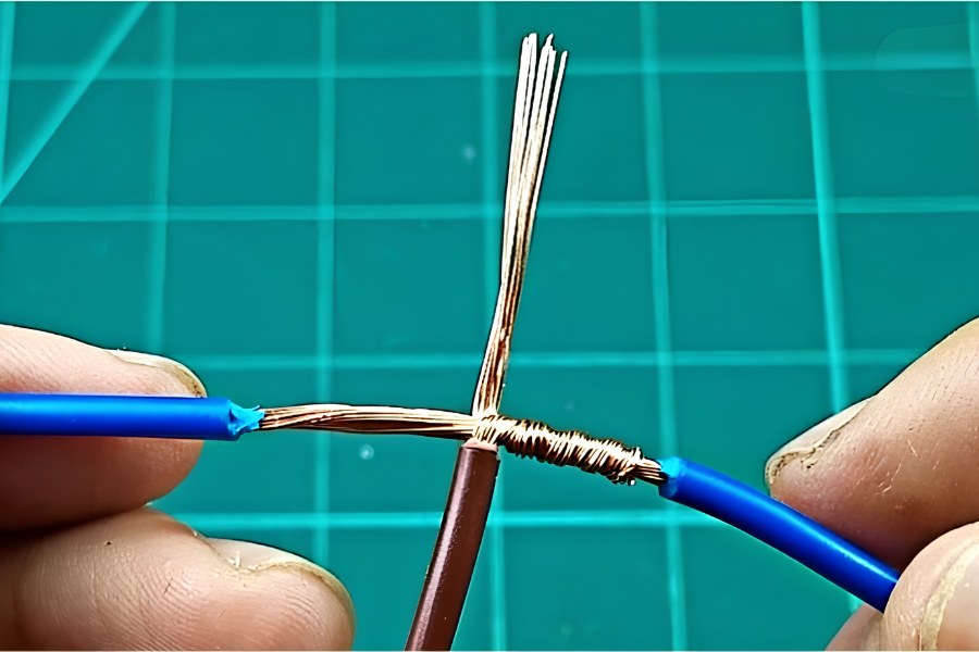 Cách nối dây điện phân nhánh dây lõi nhiều sợi