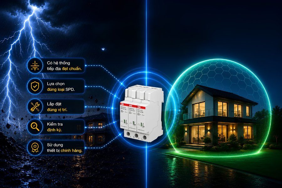 Quy trình lắp hệ thống sét lan truyền