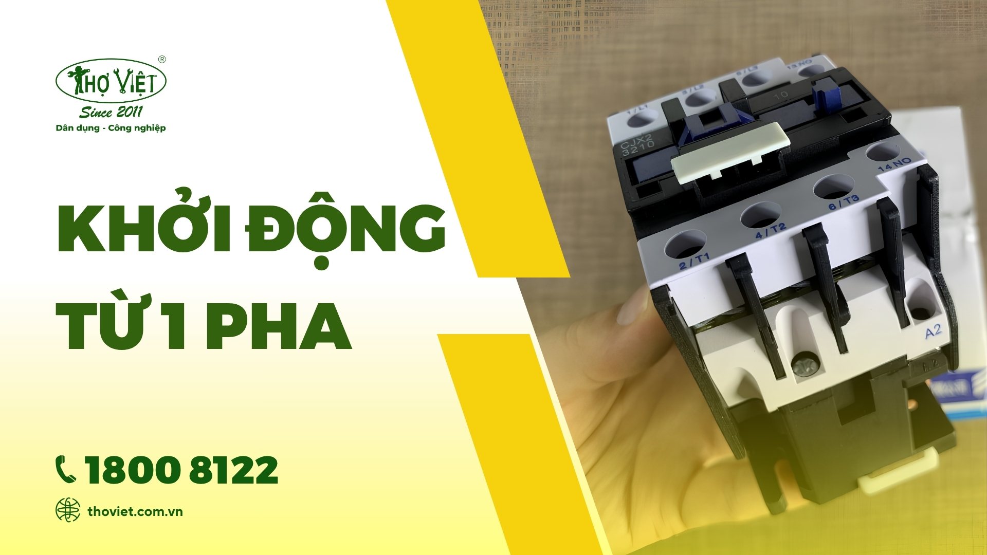 Khởi động từ 1 pha là gì