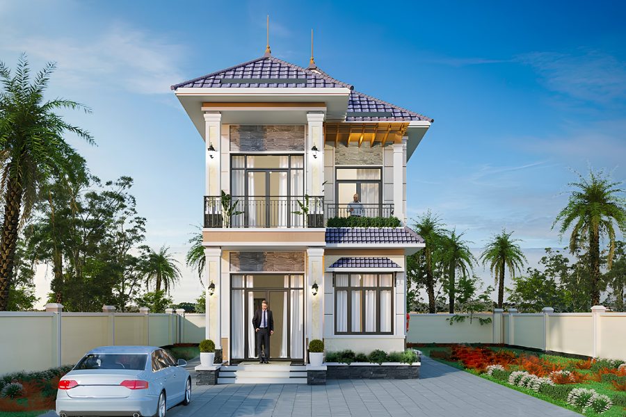 Nhà 6x15m 2 tầng mái Thái
