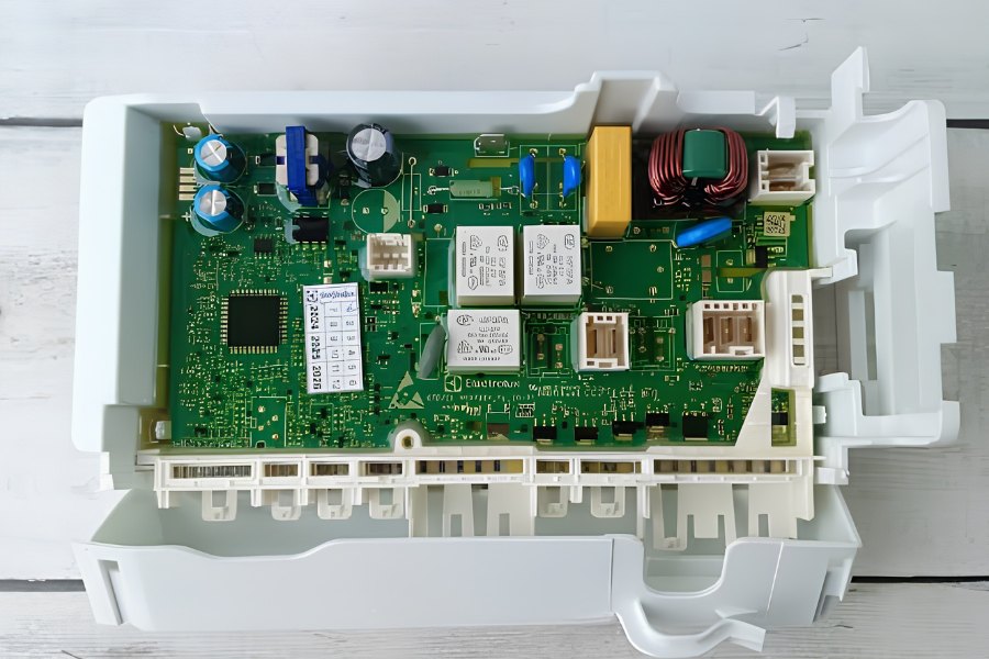 Bo mạch hư cũng khiến máy giặt lỗi e10