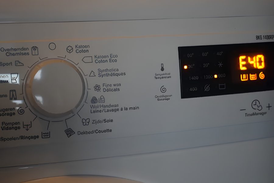 Nguyên nhân máy giặt Electrolux báo lỗi E40