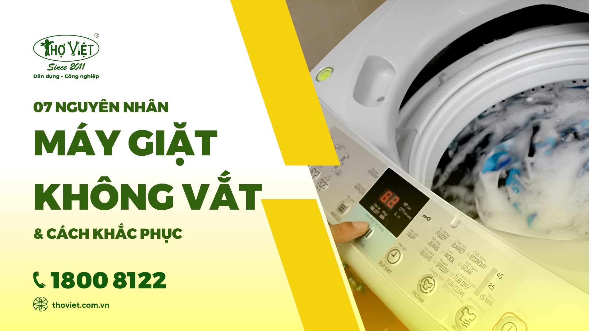 Nguyên nhân máy giặt không vắt và cách sửa