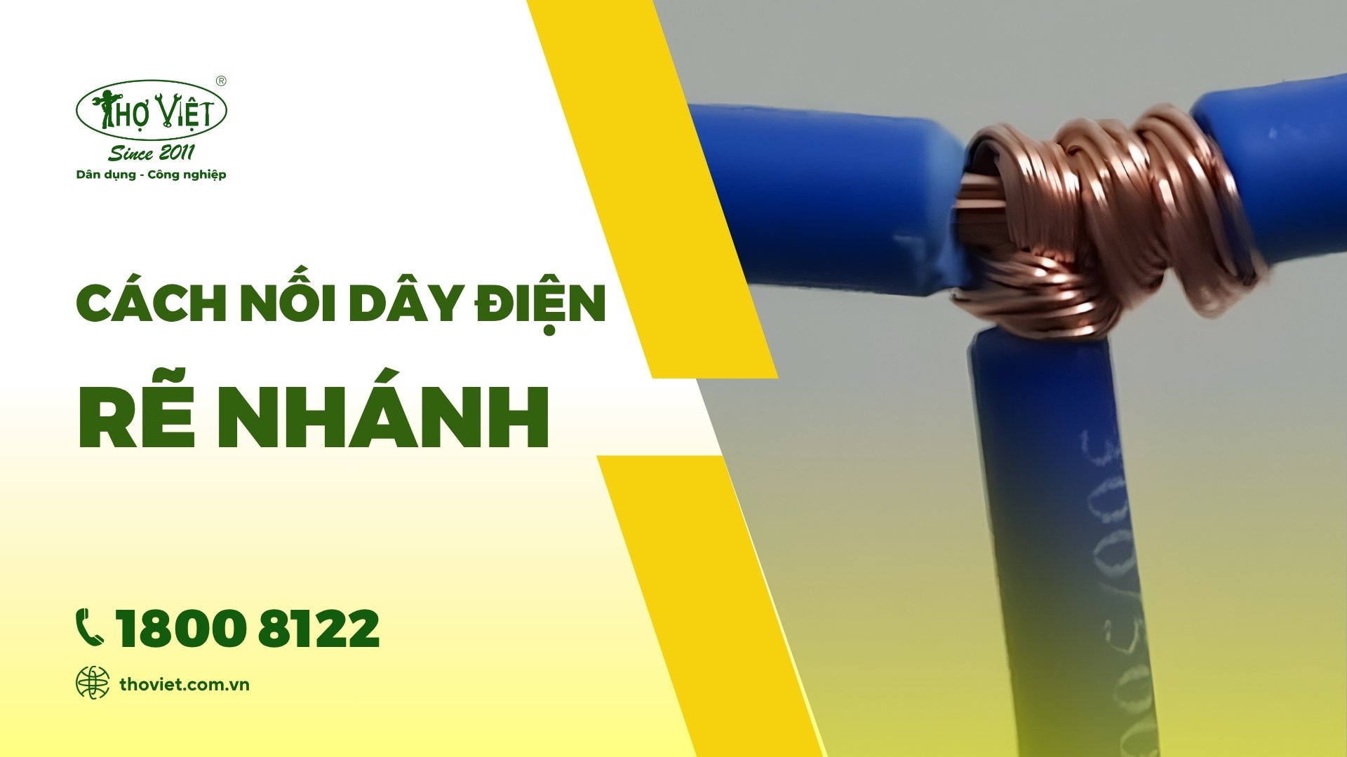 Cách nối dây điện rẽ nhánh đúng