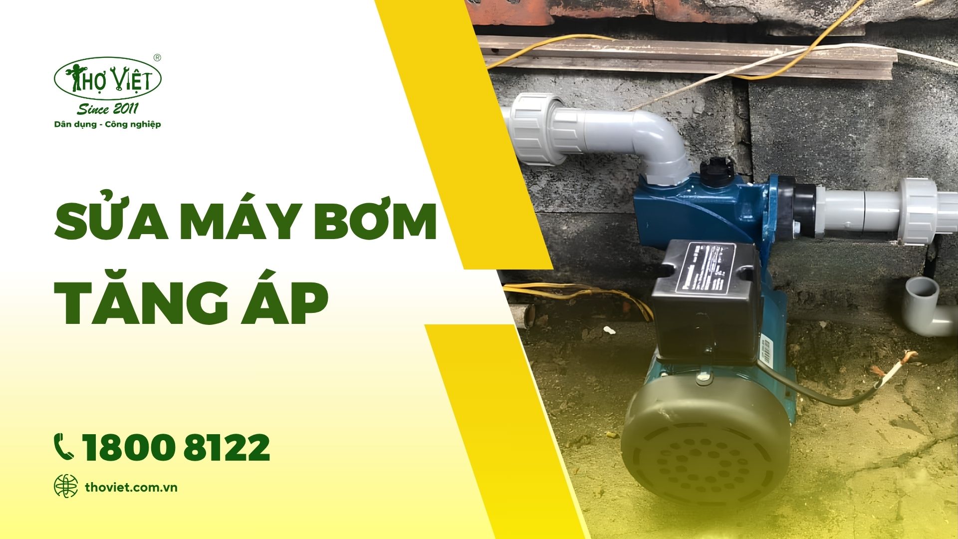 Báo giá sửa máy bơm tăng áp