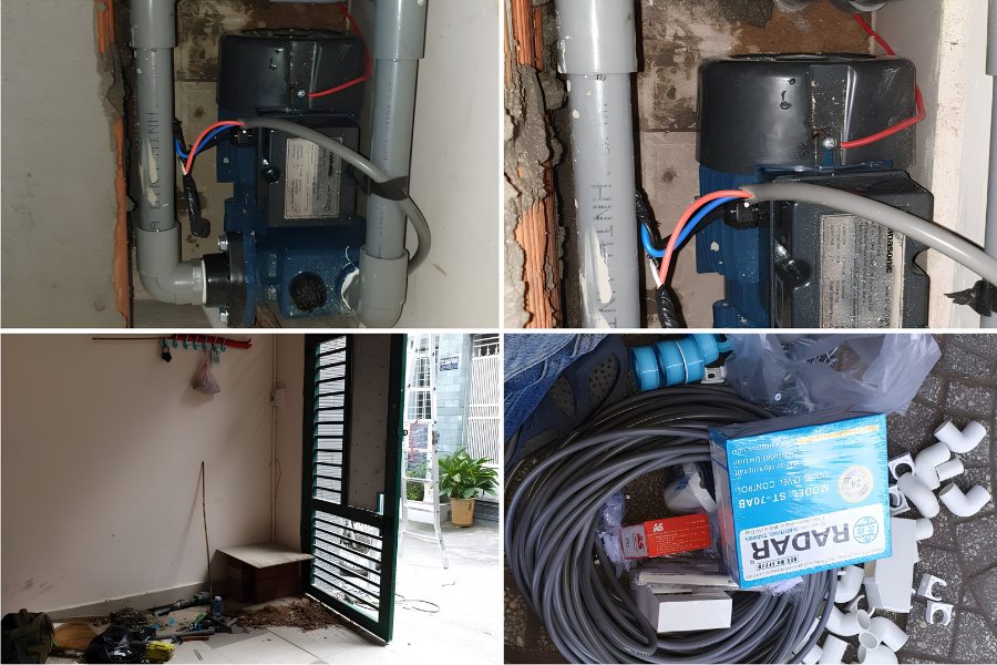 Quy trình sửa máy bơm tăng áp chuyên nghiệp