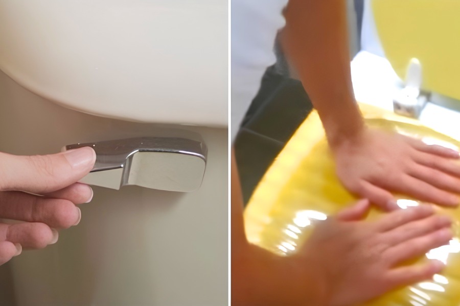 Thông bồn cầu bằng băng dính cỡ lớn