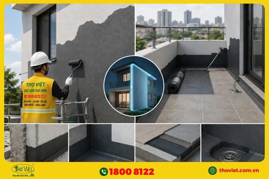 Tiêu chuẩn chống thấm tường ngoài và ban công
