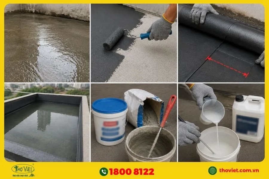Lỗi phổ biến khi thi công chống thấm