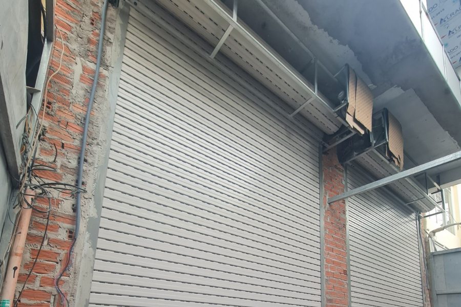 Kích thước tường chờ để lắp cửa cuốn
