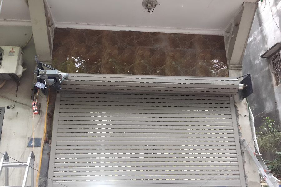 Cách xây tường phù hợp để lắp cửa cuốn