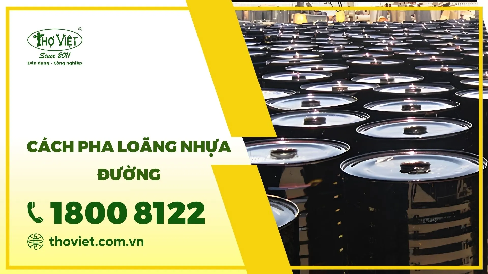 Cách pha loãng nhựa đường