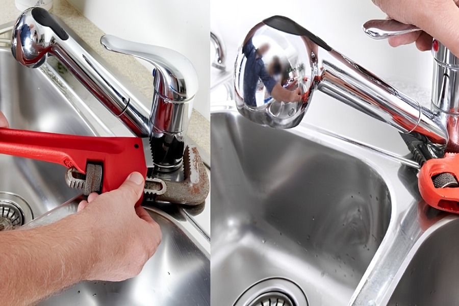 Các bước thay vòi nước bồn rửa chi tiết